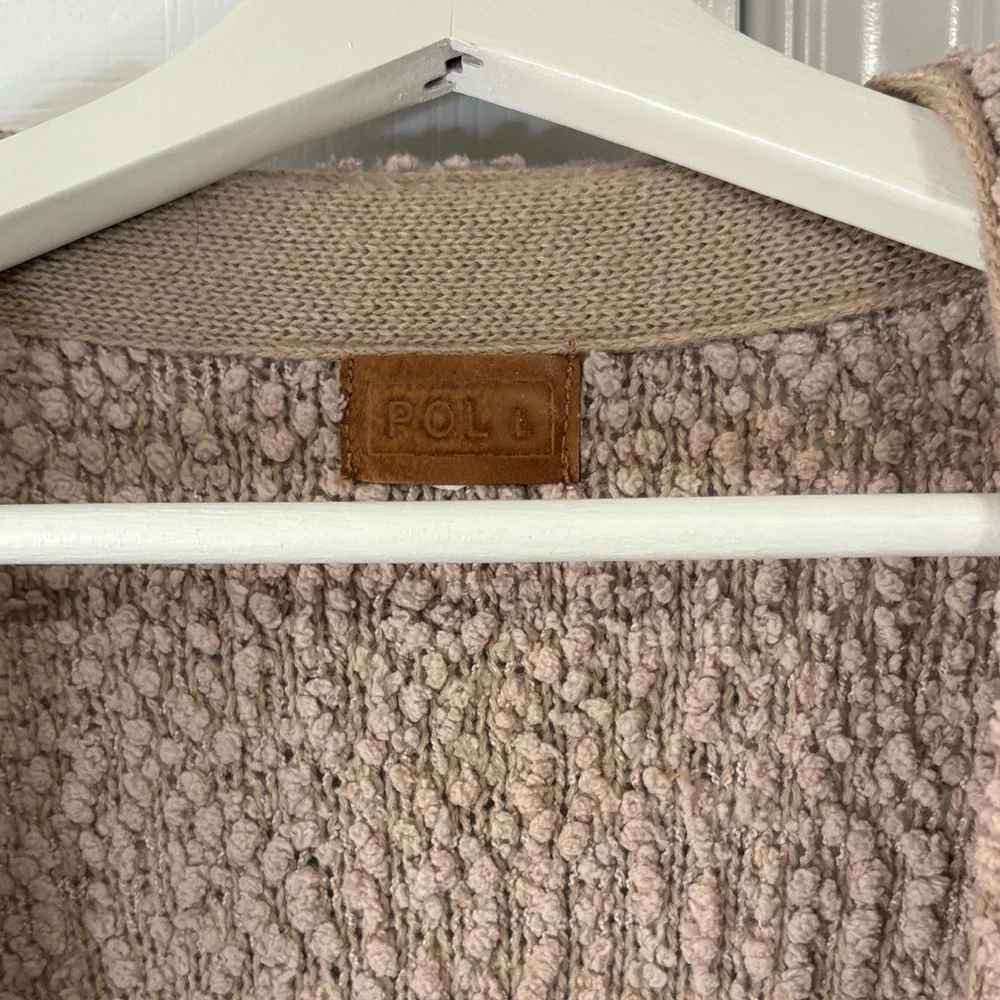 POLL Textured Tan Cardigan - Picture 2 of 4